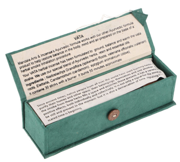 Himalayan Herbs Dosha Räucherstäbchen, Sandel Incense, Geschenkbox - Vata - 14,5x4,5x3,5 cm – Bild 3