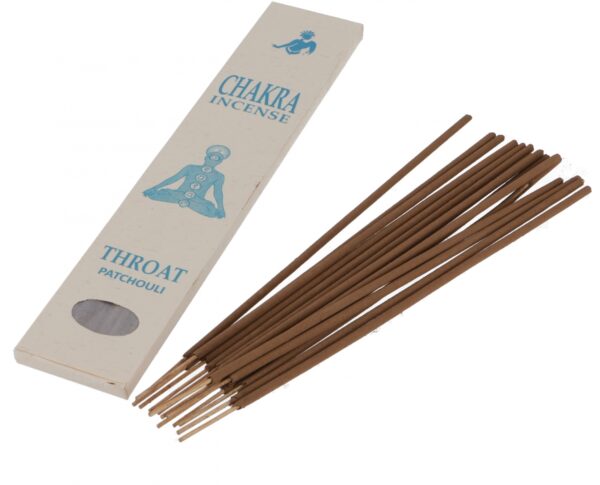Chakra Incense, Patcholi Räucherstäbchen - Throat - 22x4,5x1 cm