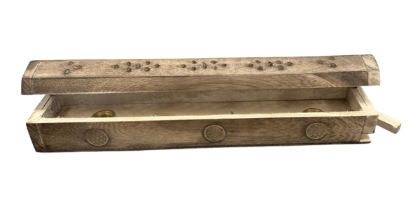 Räucherstäbchenhalter Holzbox katzensicher