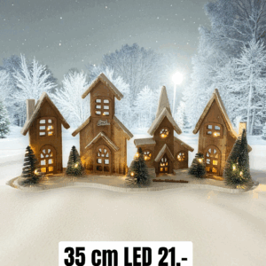 Weihnachtliche Häuser mit LED Beleuchtung
